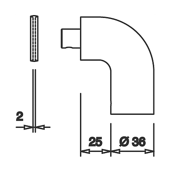 Coude pour poignée Diva photo du produit visuel_1 2XL