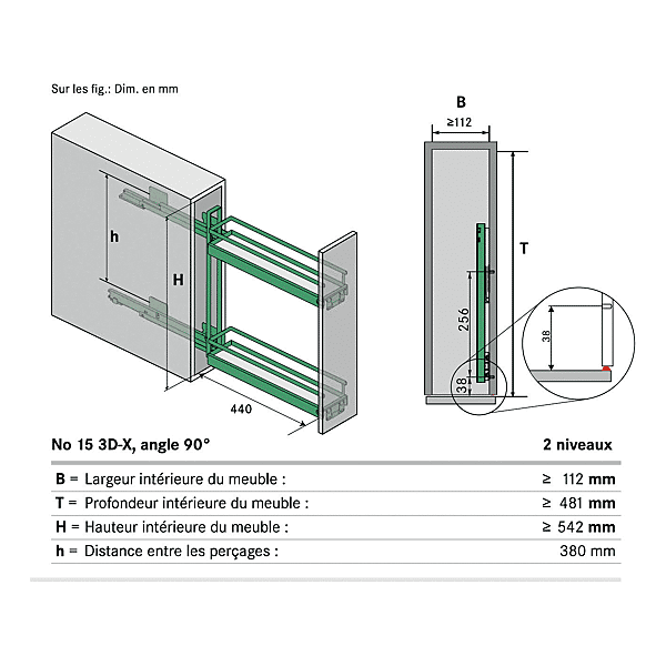 Coulissant bas Arena Style  photo du produit visuel_1 2XL