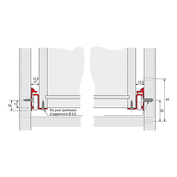 Coulisse à galet FR402 photo du produit visuel_1 2XL