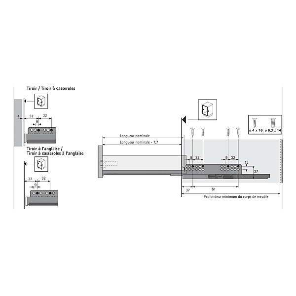 Coulisse Quadro V6 Push to Open photo du produit visuel_1 2XL