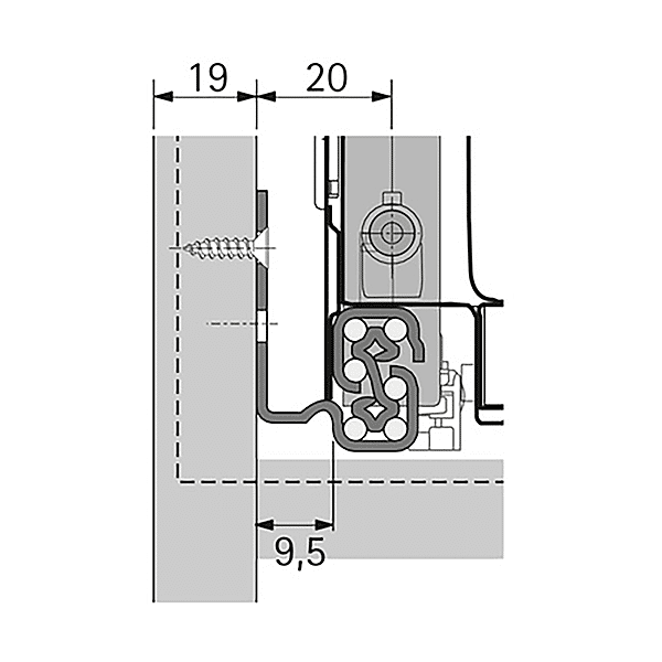 Coulisse Quadro V6+ Silent System photo du produit visuel_1 2XL