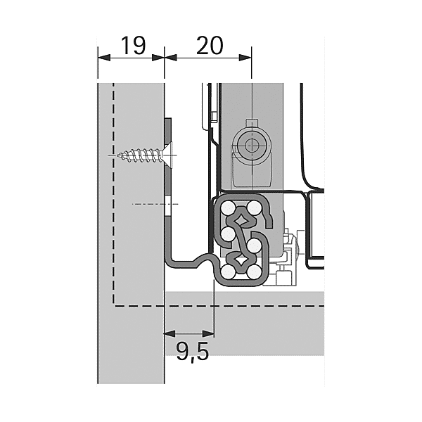 Coulisse Quadro V6 Silent System photo du produit visuel_1 2XL