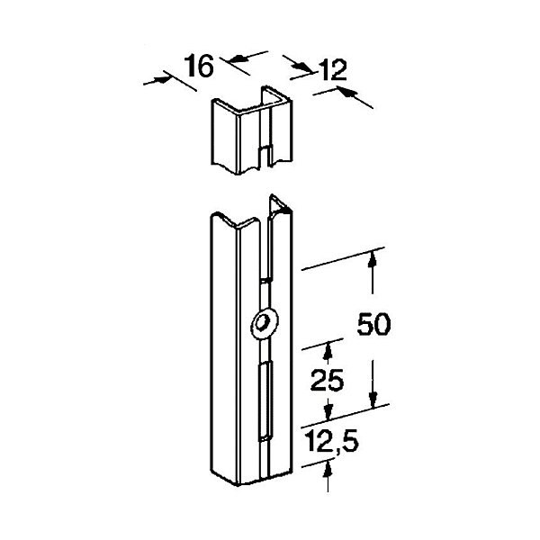Crémaillère en applique 2740 photo du produit visuel_1 2XL