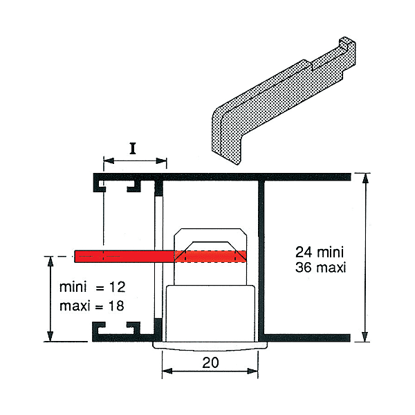 Crochet pour poignée photo du produit visuel_1 2XL