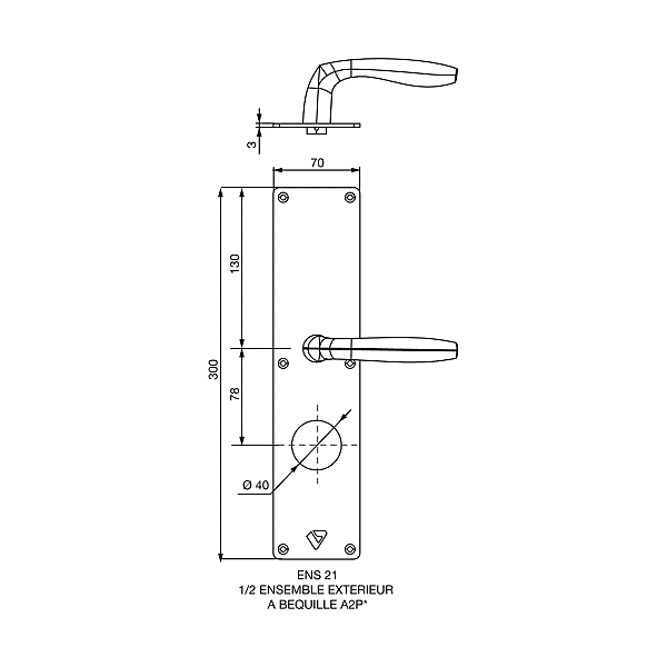 Demi-ensemble béquille photo du produit visuel_1 2XL