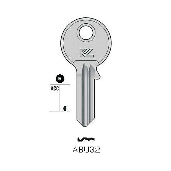 Ébauche de clé Abus photo du produit visuel_1 2XL