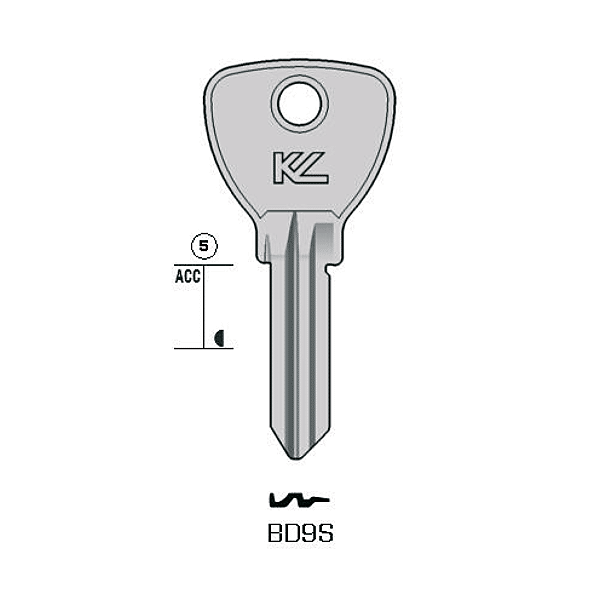 Ébauche de clé Bricard photo du produit visuel_1 2XL