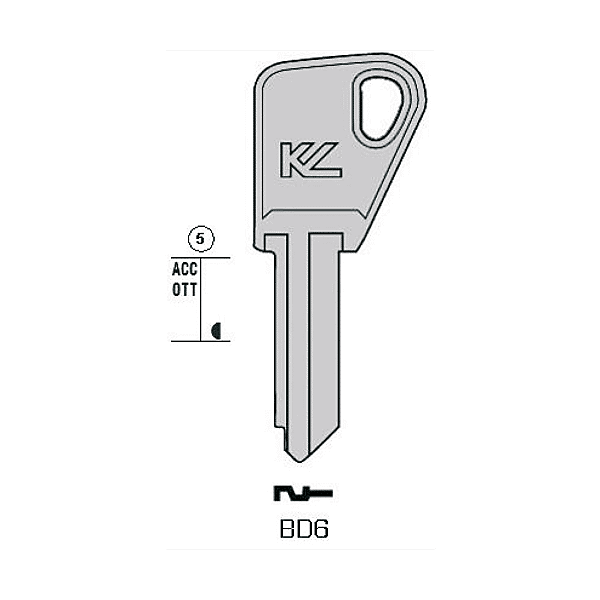 Ébauche de clé Bricard photo du produit visuel_1 2XL