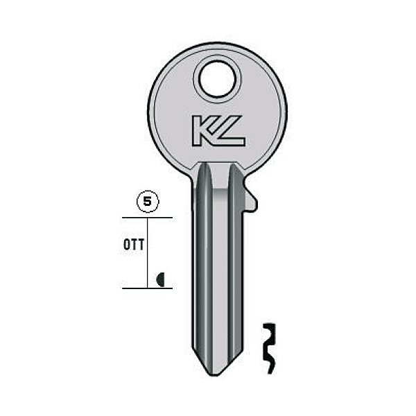 Ébauche de clé Iseo photo du produit visuel_1 2XL