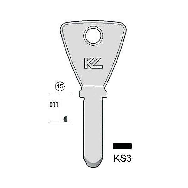 Ébauche de clé Keso photo du produit visuel_1 2XL