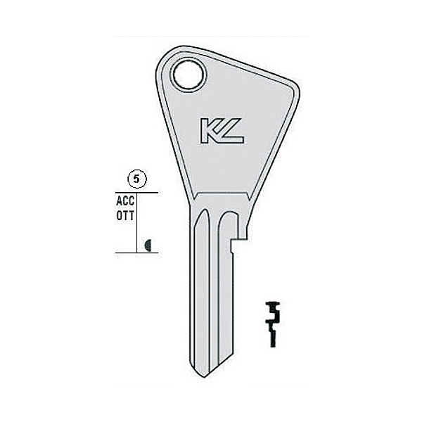 Ébauche de clé Vachette photo du produit visuel_1 2XL