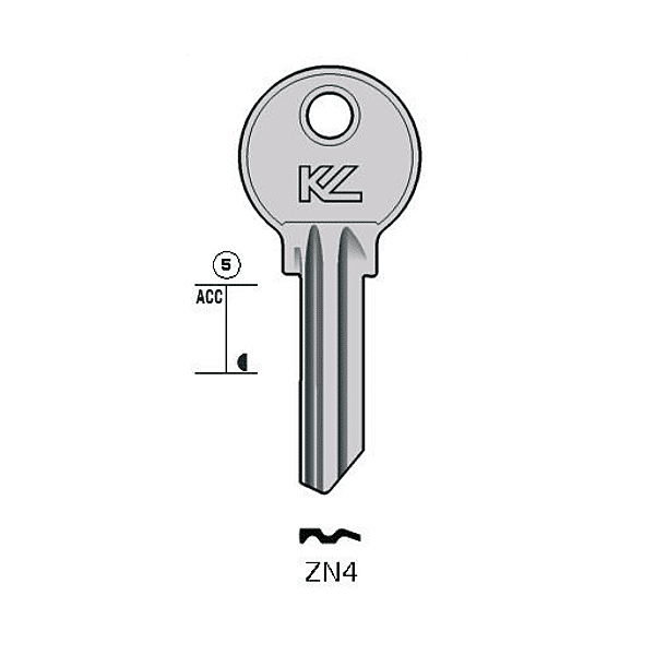 Ébauche de clé Zénica photo du produit visuel_1 2XL