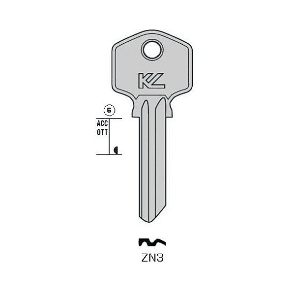 Ébauche de clé Zenith photo du produit visuel_1 2XL