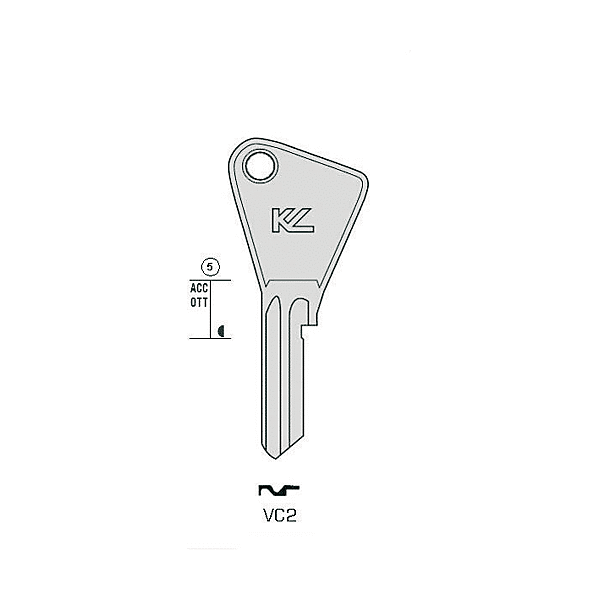 Ebauche vachette acier fam 118 keyline vc2#c100 (logo trenois decamps) photo du produit visuel_1 2XL