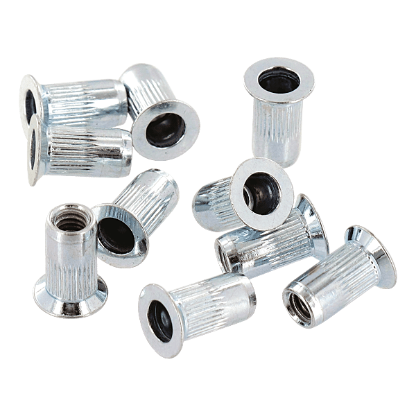 Écrou à sertir cranté tête fraisée acier photo du produit visuel_1 2XL