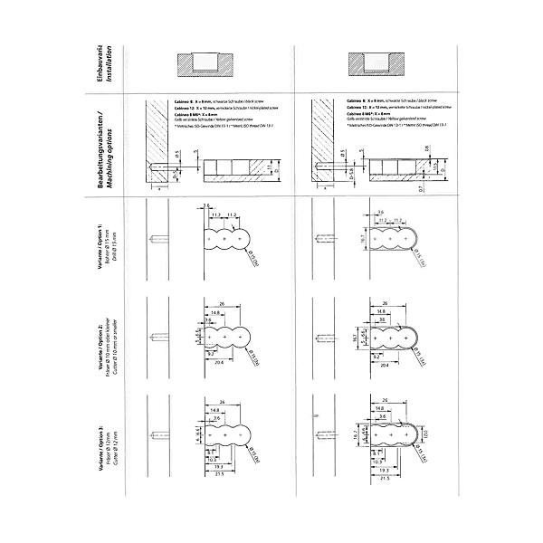 Élément d'assemblage Cabinéo 8 M6 photo du produit visuel_1 2XL