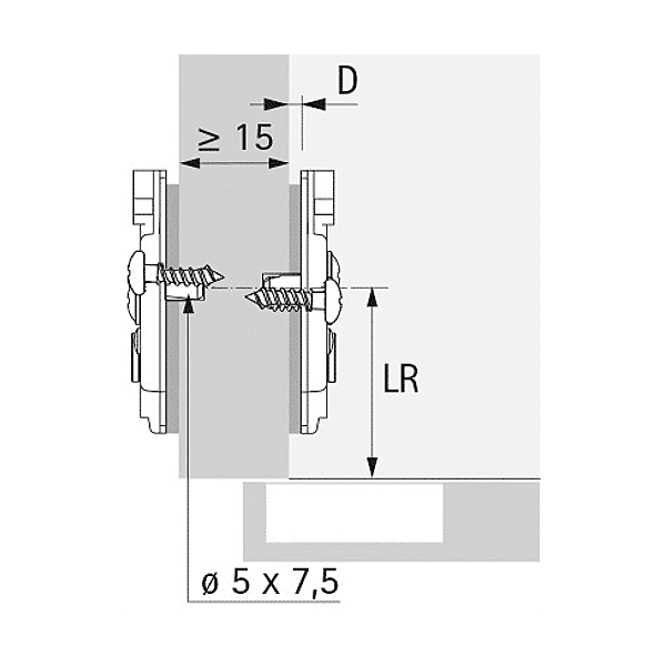Embase de charnière 909181 photo du produit visuel_1 2XL