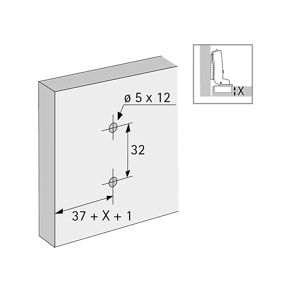 Embase Kaze avec manchon Ø5 mm photo du produit visuel_1 2XL