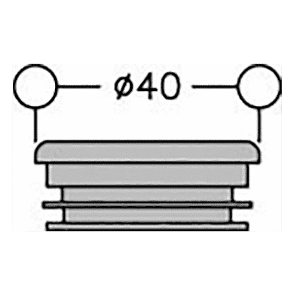 Embout pour tube bâton de maréchal 2546 photo du produit visuel_1 2XL