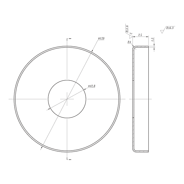 Enjoliveur pour platine de fixation N °19 photo du produit visuel_1 2XL