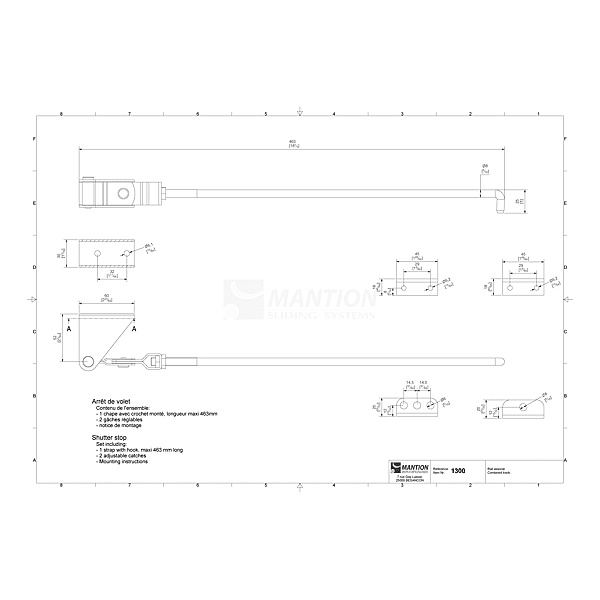 Ensemble crochet et gâche photo du produit visuel_1 2XL