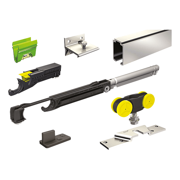 Ensemble pour rail 2m porte 80kg maxi photo du produit visuel_1 2XL