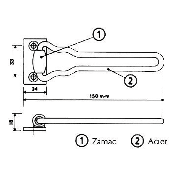 Entrebâilleur le «Classique» photo du produit visuel_1 2XL