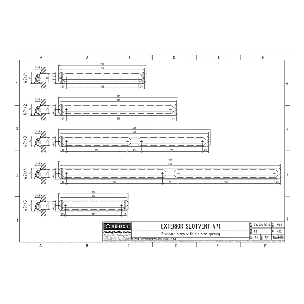 Entrée d'air autoréglable 471 photo du produit visuel_1 2XL