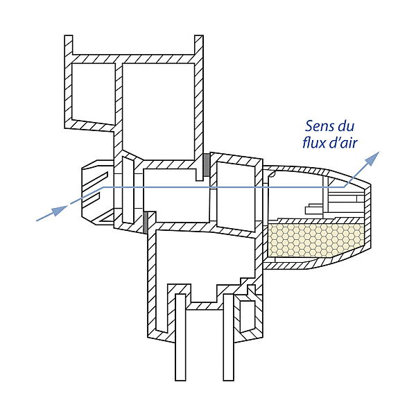 Entrée d'air autoréglable acoustique ESEA photo du produit visuel_1 2XL
