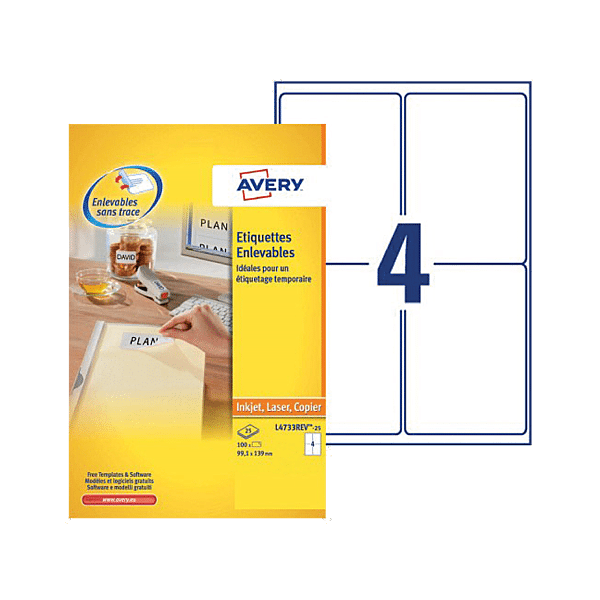 Etiquette L4733REV-25 photo du produit visuel_1 2XL
