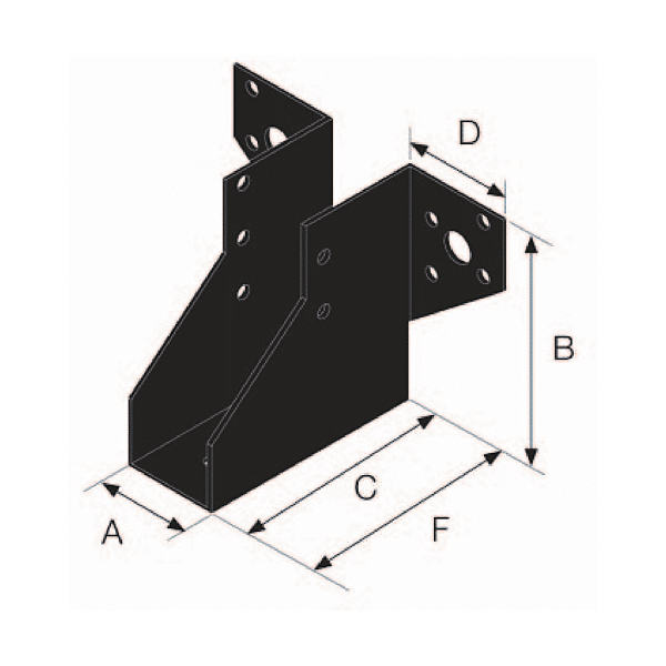 Étrier de charpente à ailes extérieures SAE-SAEL photo du produit visuel_1 2XL