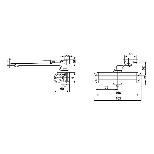 Ferme-porte DC110 photo du produit visuel_1 2XL
