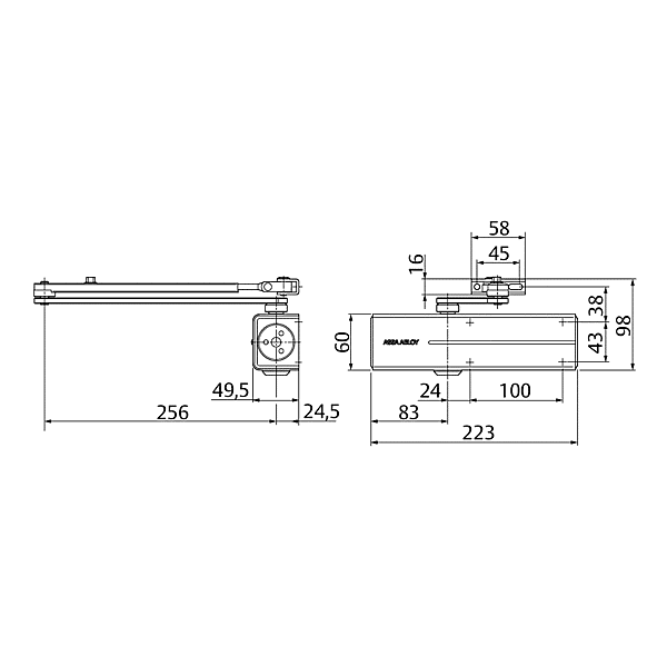 Ferme-porte DC200 photo du produit visuel_1 2XL