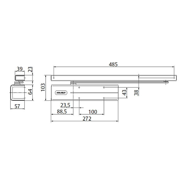 Ferme-porte DC700 photo du produit visuel_1 2XL