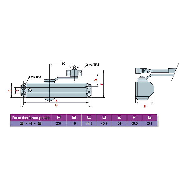 Ferme-porte GR010 photo du produit visuel_1 2XL