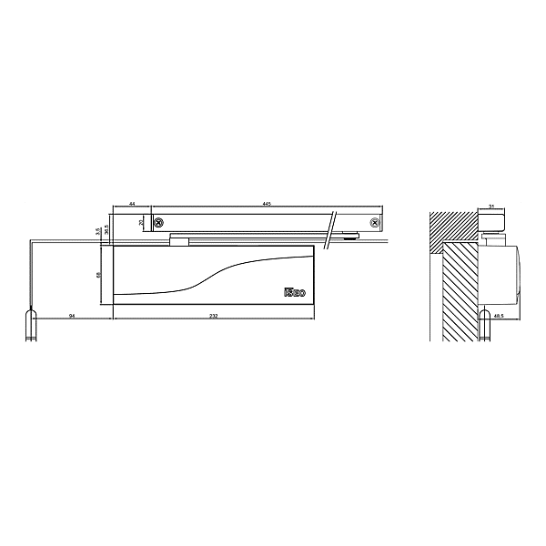 Ferme-porte IS 65 photo du produit visuel_1 2XL