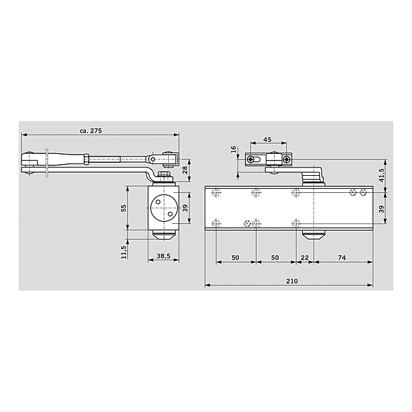 Ferme-porte TS Profil photo du produit visuel_1 2XL