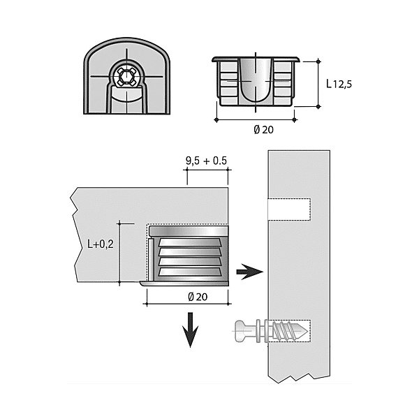 Ferrure d'assemblage photo du produit visuel_1 2XL