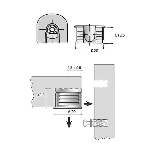 Ferrure d'assemblage photo du produit visuel_1 2XL