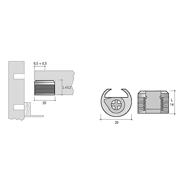 Ferrure d'assemblage photo du produit visuel_1 2XL