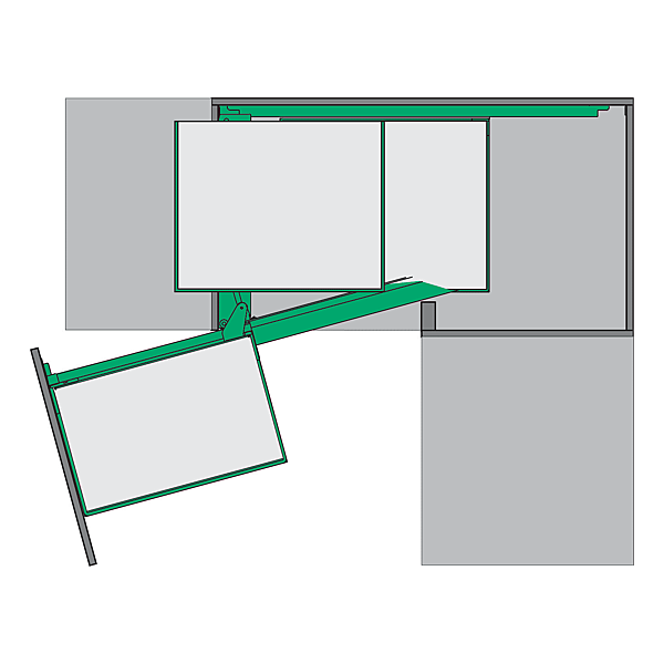 Ferrure pour rangement d'angle Magic Corner photo du produit visuel_1 2XL