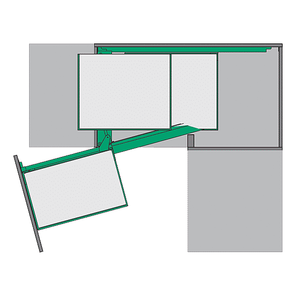 Ferrure pour rangement d'angle Magic Corner Standard Peka photo du produit visuel_1 2XL