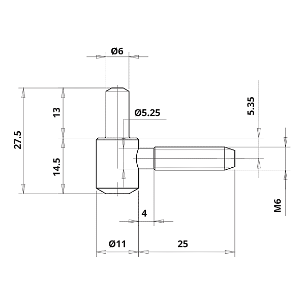 Fiche à  broche Ø 11 mm photo du produit visuel_1 2XL