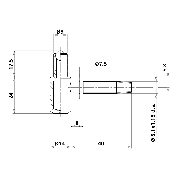Fiche à  broche Ø 14 mm 520 pièces 055 photo du produit visuel_1 2XL