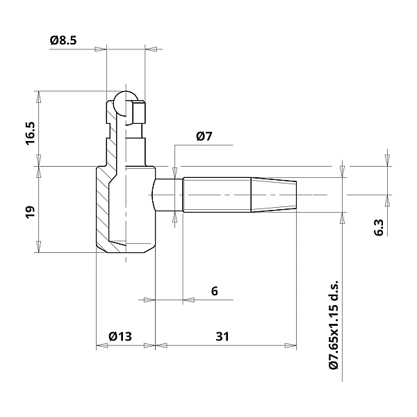 Fiche anti-dégondage à broche Ø 13 mm photo du produit visuel_1 2XL