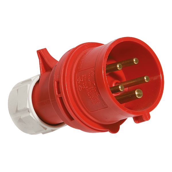 Fiche mâle 3 pôles + neutre + terre 32A photo du produit visuel_1 2XL