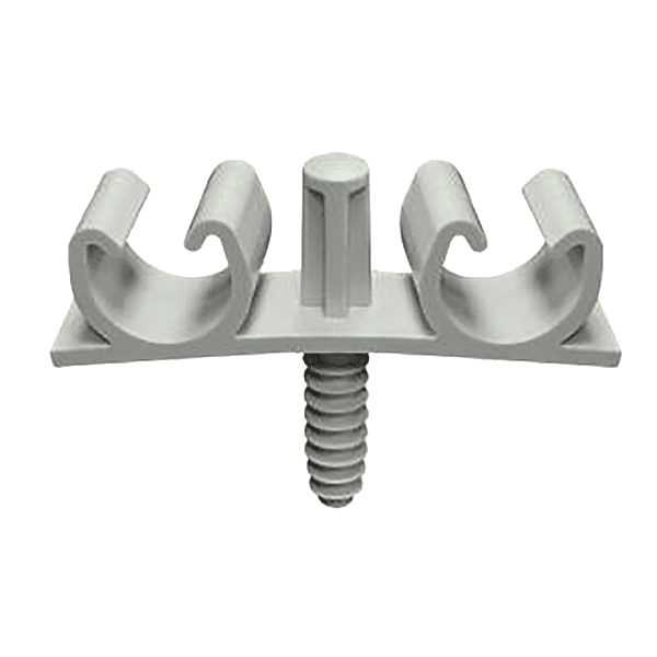 Fixation double pour gaines ICT et tubes IRO photo du produit visuel_1 2XL
