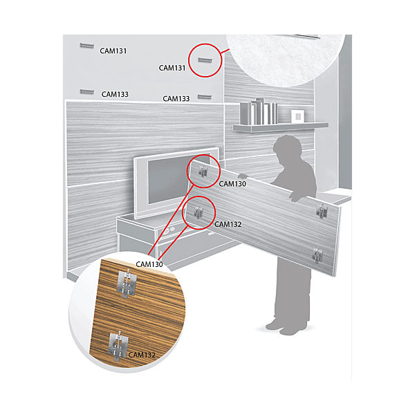 Fixation inférieure sur panneau photo du produit visuel_1 2XL