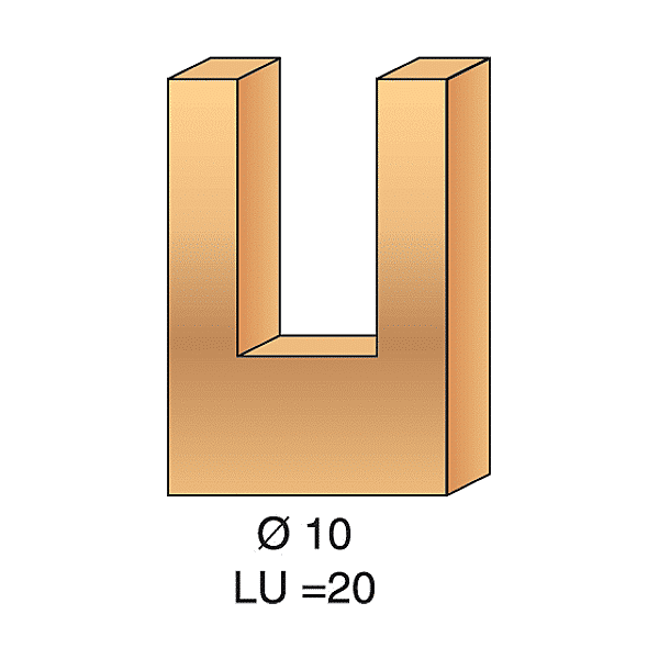 Fraise carbure à rainurer et défoncer avec coupe frontale photo du produit visuel_1 2XL