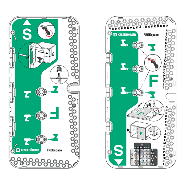 Gabarit de perçage Freespace photo du produit visuel_1 2XL